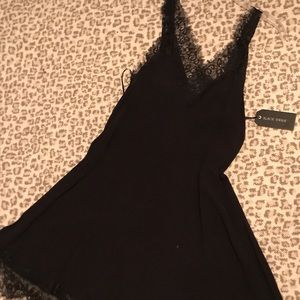 NWT Black Slip Dress